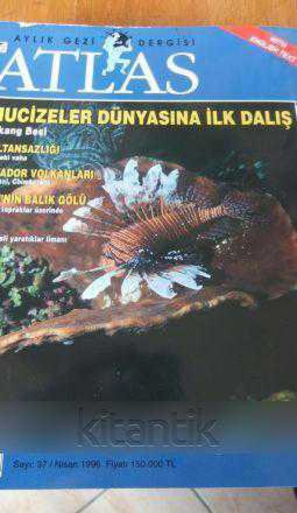 ATLAS   Aylık Gezi Dergisi   Sayı: 37 / Nisan  1996  /  MUCİZELER DÜNYASINA İLK DALIŞ  * AĞRI'NIN BALIK GÖLÜ