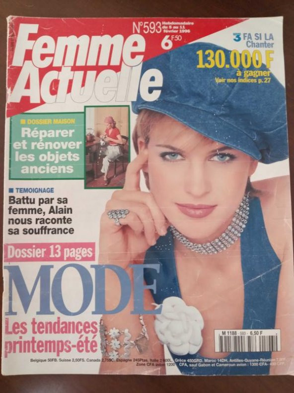 Femme Actuelle * No: 593 * fevrier 1996