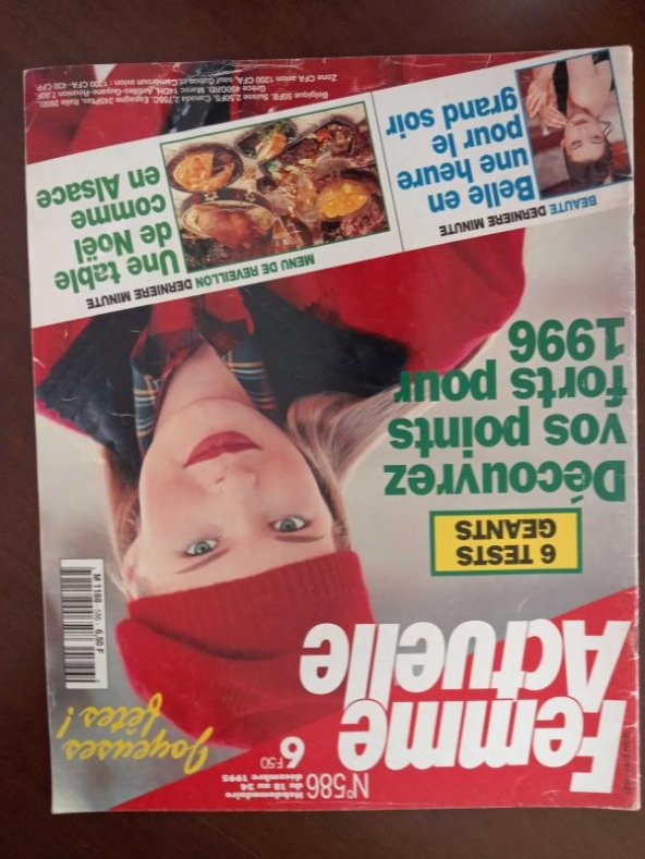 Femme  Actuelle  *   No: 586  *  Decembre  1995 ürün görseli