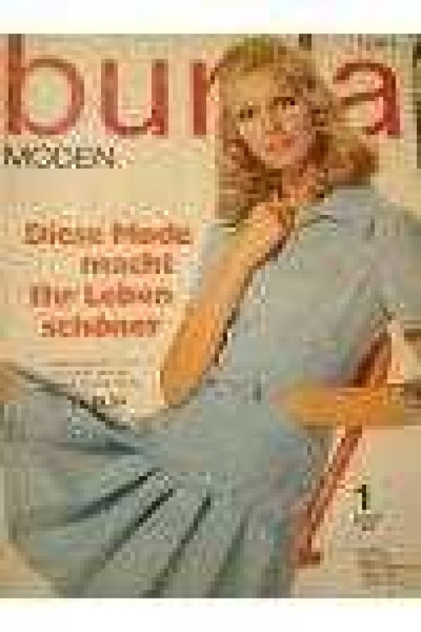 BURDA MODEN     1   JANUAR  1970    /    2   Patronlu Pafta   +  1 Almanca  İzahlı Anahtar