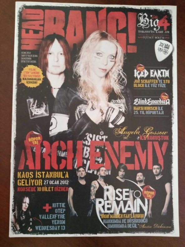 HEAD BANG SAYI : 57 * OCAK 2012 / KÖKLER: THE BIG 4 - THRASH'İN KARE ASI : METALLICA - SLAYER - MEGADETH - ANTHRAX - 1
