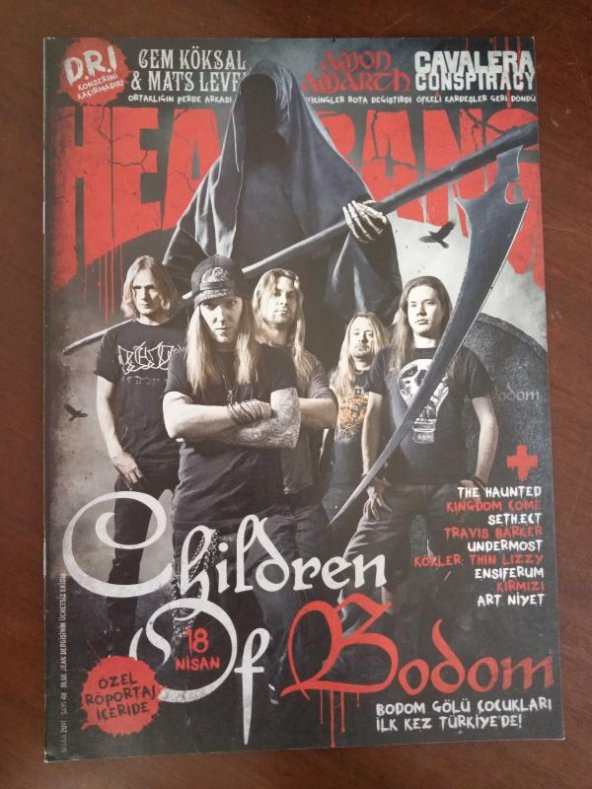 HEAD BANG SAYI : 48 * NİSAN 2011 / KÖKLER: THIN LIZZY * CHILDREN OF BODOM * TRAVIS BARKER * KINGDOM COME