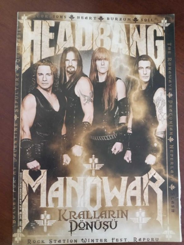HEAD BANG SAYI : 36 * NİSAN 2010 / MANOWAR Kralların Dönüşü * DRACONIAN Acıdan Mutluluğa Giden Yol * SEPULTURA * SLASH * SCORPIONS