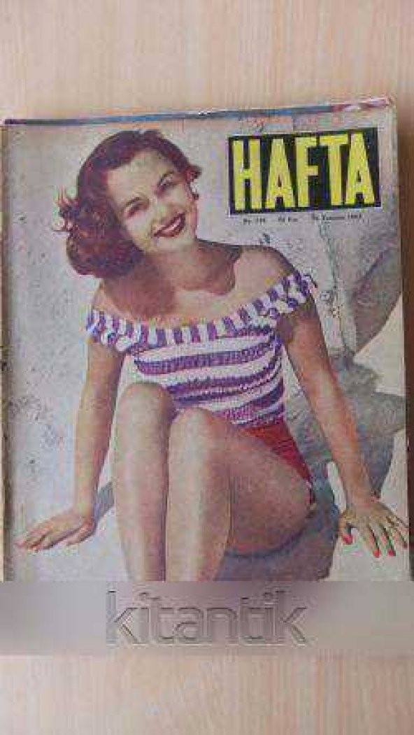 HAFTA *  Sayı:148/ Cilt:6/ 25 Temmuz 1952 * Memleket ve dünya hadiselerini takip eder;haftanın en seçme yazı ve resimlerini verir siyasi mecmua ürün görseli