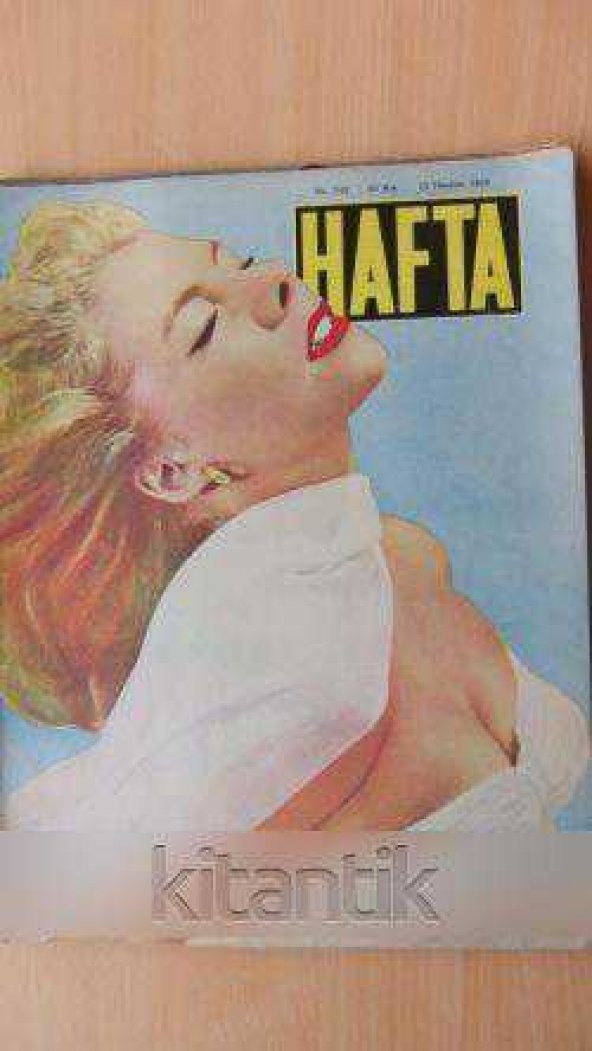 HAFTA *  Sayı:142/ Cilt:6/ 13  HAZİRAN 1952 * Memleket ve dünya hadiselerini takip eder;haftanın en seçme yazı ve resimlerini verir siyasi mecmua