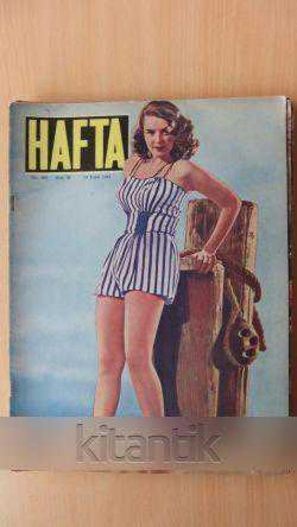 HAFTA *  Sayı:103/ Cilt:5/ 14   EYLÜL  1951 * Memleket ve dünya hadiselerini takip eder;haftanın en seçme yazı ve resimlerini verir siyasi mecmua