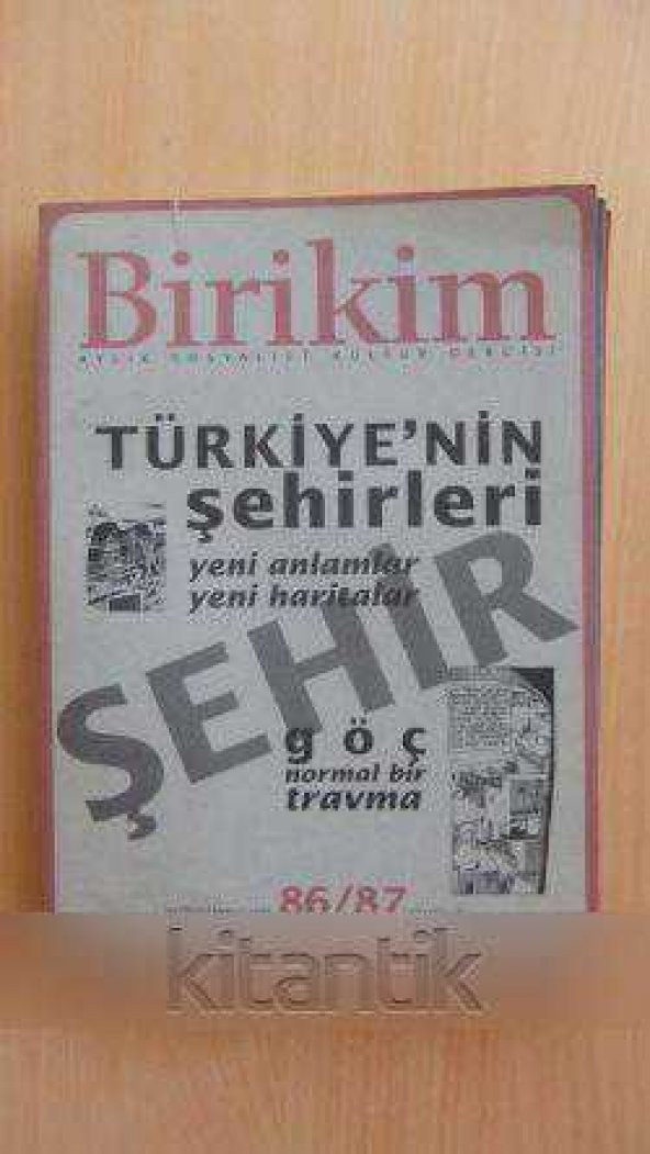 BİRİKİM  Aylık Sosyalist Kültür Dergisi  Sayı: 86/87 *  Haziran-Temmuz 1996