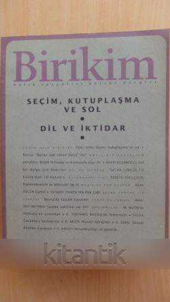 BİRİKİM  Aylık Sosyalist Kültür Dergisi  Sayı: 80 *  Aralık 1995 ürün görseli
