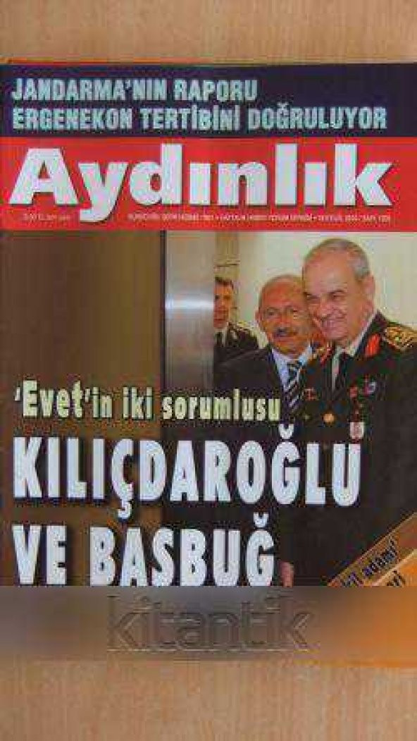 AYDINLIK Haftalık Haber - Yorum Dergisi * 19 EYLÜL 2010 / Sayı: 1205
