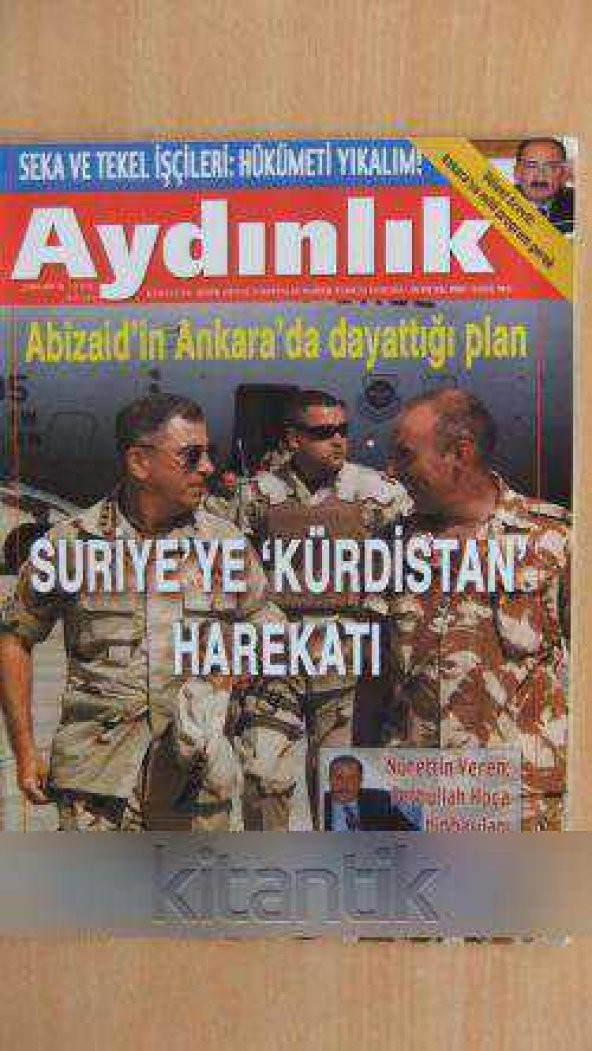 AYDINLIK Haftalık Haber - Yorum Dergisi * 16 OCAK 2005 / Sayı: 913