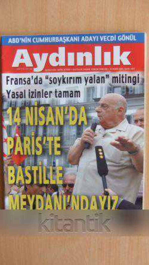 AYDINLIK Haftalık Haber - Yorum Dergisi * 25 MART  2007 - Sa:1027