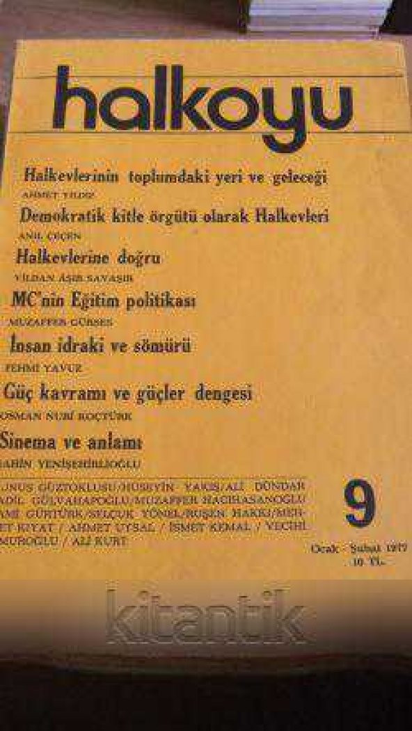 HALKOYU  *  Ocak-Şubat 1977   Sayı:  9