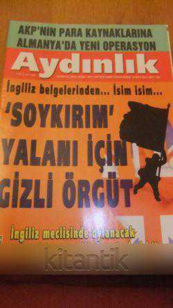 AYDINLIK Haftalık Haber-Yorum Dergisi -  28  Mart   2010 / Sayı:1180