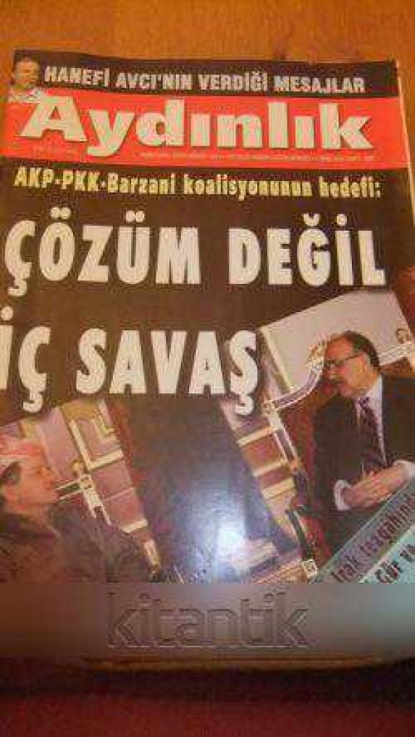 AYDINLIK Haftalık Haber-Yorum Dergisi -  3  Ekim   2010 / Sayı:1207