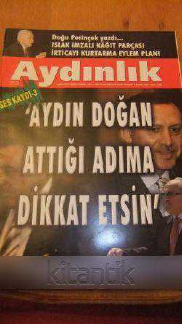 AYDINLIK Haftalık Haber-Yorum Dergisi -  1  Kasım    2009 / Sayı:1163