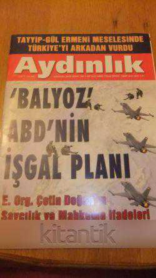 AYDINLIK Haftalık Haber-Yorum Dergisi -  7  Mart   2010 / Sayı:1177