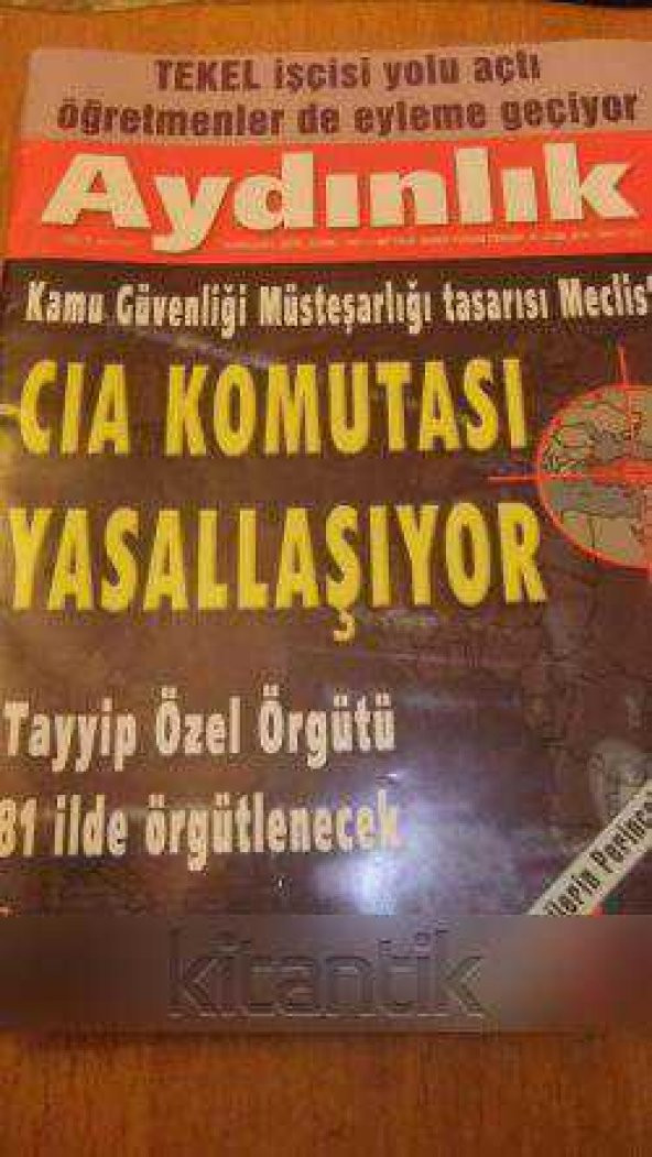 AYDINLIK Haftalık Haber-Yorum Dergisi -  31  Ocak   2010 / Sayı:1172