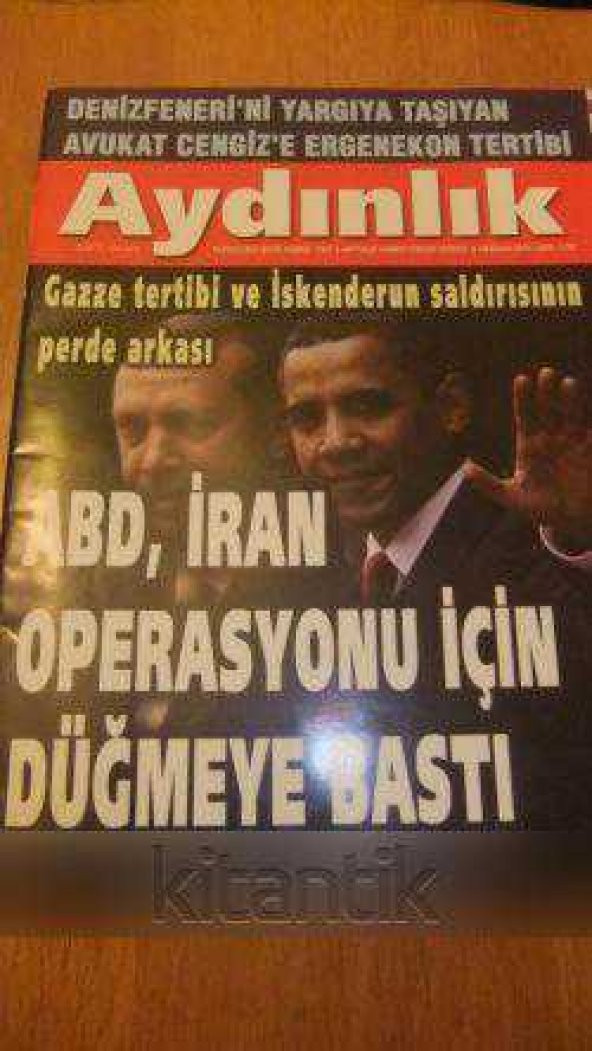 AYDINLIK Haftalık Haber-Yorum Dergisi -  6  Haziran  2010 / Sayı:1190