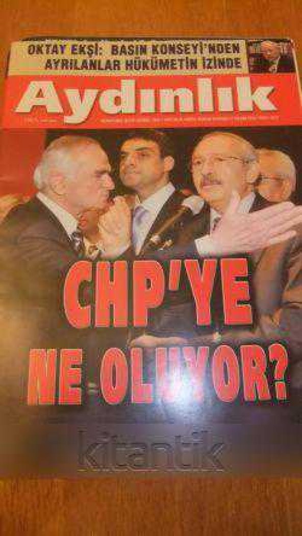 AYDINLIK Haftalık Haber-Yorum Dergisi -  7  Kasım  2010 / Sayı:1212