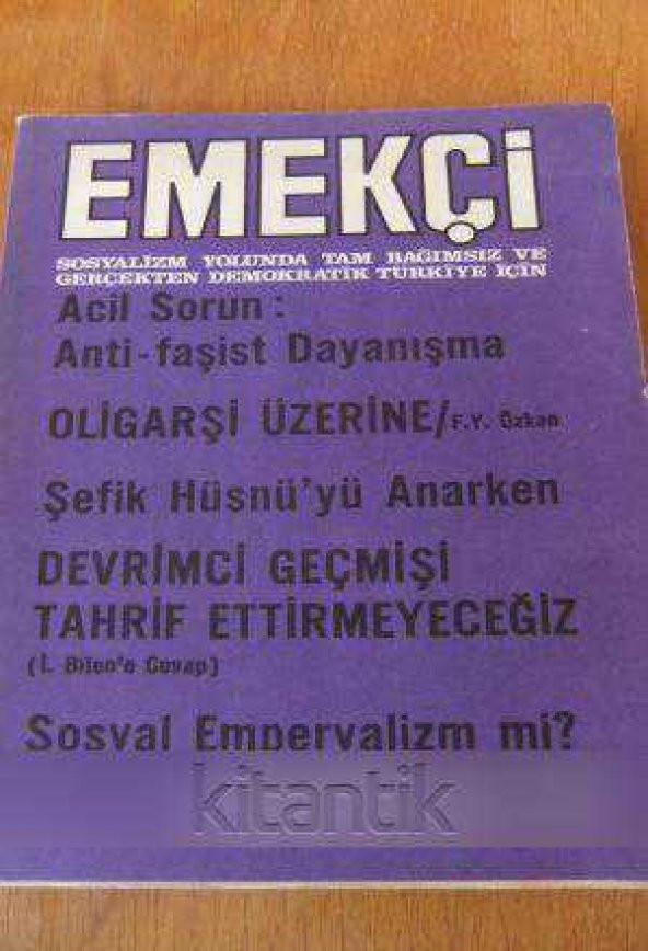 EMEKÇİ  Aylık Dergi * NİSAN-MAYIS  1976 / Sayı: 18 - 19