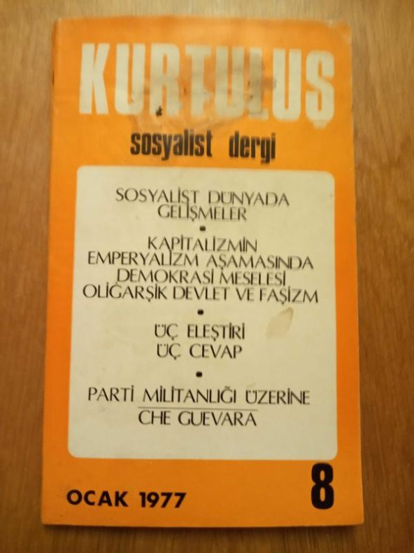 KURTULUŞ SOSYALİST DERGİ  - Yıl: 1    Sayı: 8  -  Ocak   1977  /  Sosyalist Dünyada Gelişmeler*Kapitalizmin Emperyalizm Aşamasında Demokrasi Meselesi ürün görseli
