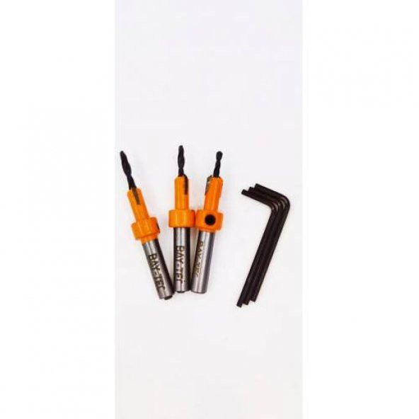 Bay-Tec Havşa Matkap Ucu 3 Adet 3 Mm 3.5Mm 4 Mm Profesyonel Hss - 1