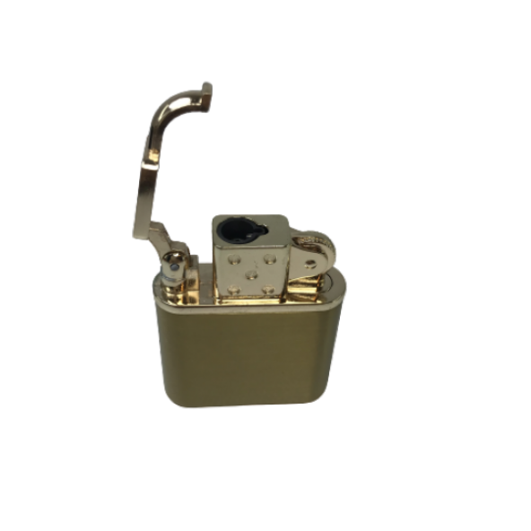Kişiye Özel İBİKLİ GAZLI METAL TURBO ÇAKMAK GOLD
