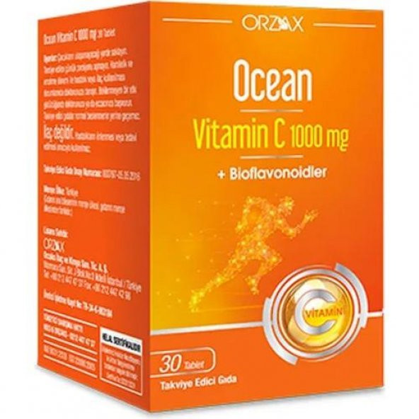 Ocean Vitamin C 1000 mg 30 Tablet 8697595870686