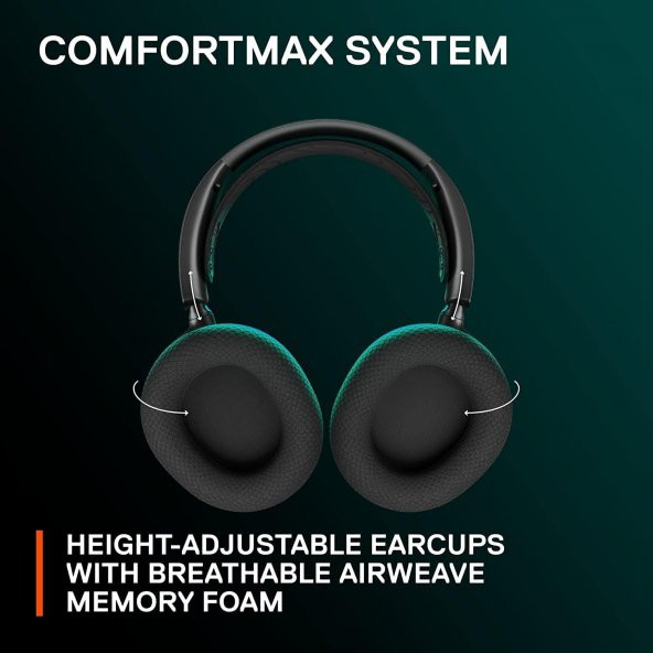 Steelseries Arctis Nova 7 Wireless Ve Bluetooth Kablosuz Oyuncu Kulaklığı - Siyah - 4