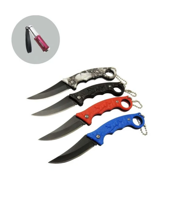 ALSEPETEAVM 115G 9 CM Metal Mini Bıçak Seti Lüx Set