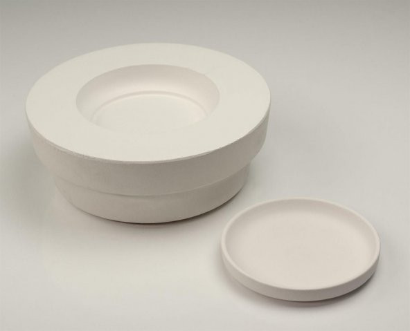 Dik Kenarlı Tabak | Alçı Kalıp | 20 cm ürün görseli