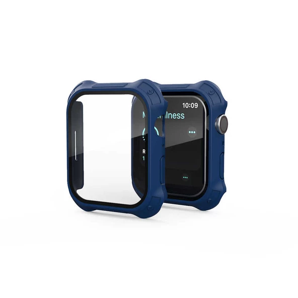 Vendas Apple Watch 7 41mm Tank Zırh Kasa ve Mat Görünümlü Ekran Koruyucu - 4
