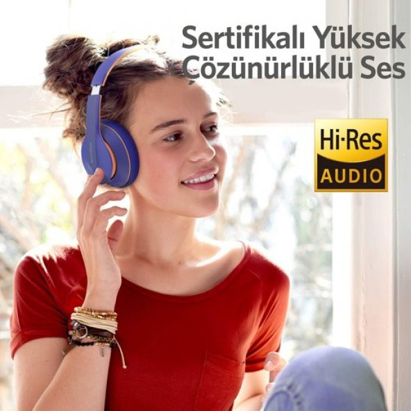 Anker Soundcore Life Q10 Kablosuz Bluetooth 5.0 Kulaklık - 60 Saate Varan Çalma Süresi - Mavi - A3032 - 2