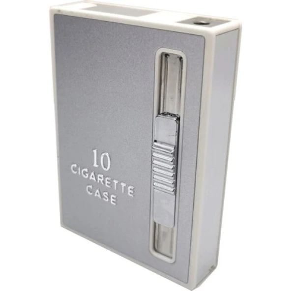 Alsepete AVM Gümüş Rezistanslı Gazlı Çakmaklı Sigara Tabakası