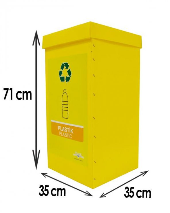 3’lü Geri Dönüşüm Kutusu - Sıfır Atık Kutusu Set - 4