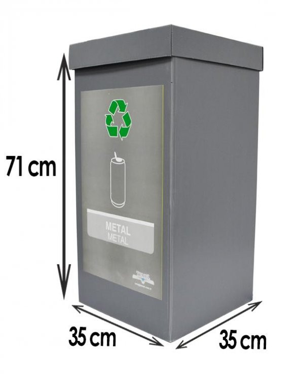 5li Geri Dönüşüm Kutusu - Sıfır Atık Kutusu Set - 4