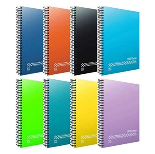 Gıpta Fresco Spiralli Plastik Kapak Defter A4 120 YP Kareli 4939 ürün görseli 1