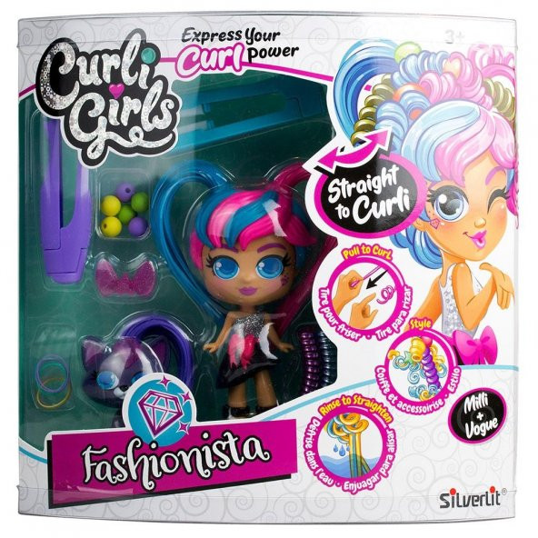 Silverlit Curli Girls Bebek ve Hayvan 2li Set - Milli ve Vogue - 3