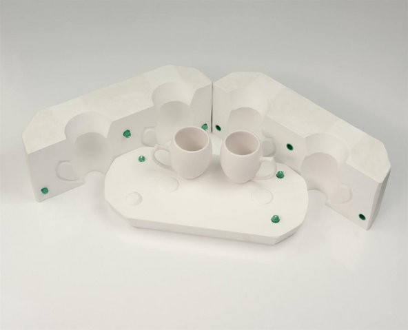 Sema Kahve Fincanı | İkili Batarya Alçı Kalıp - 3