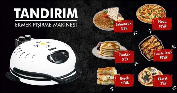 Tandırım Ekmek Pizza Lahmacun Yapma Makinesi - 2