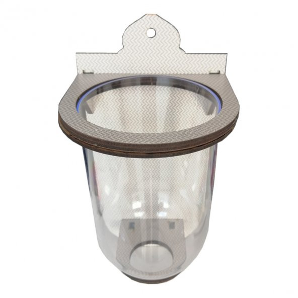 Markapet Betta Balıkları İçin Duvara Asılabilen Fanus Akvaryum 10 x 17 cm - 3