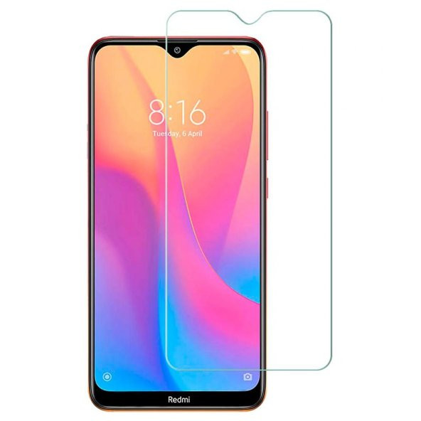 Xiaomi Redmi 8 Ekran Koruyucu 2 Adet Temperli Kırılmaz Cam