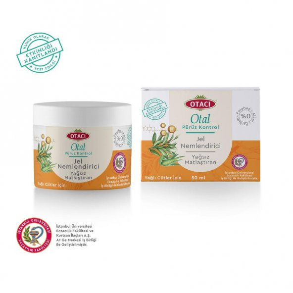 Otacı Otal Pürüz Kontrol Yağsız Matlaştıran Jel Nemlendirici 50 Ml
