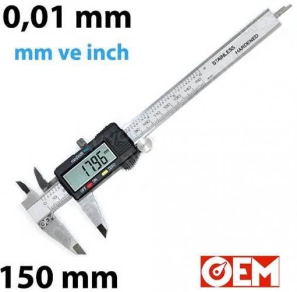 OEM KMP150 Dijital Kumpas 0-150 mm - Resim 2