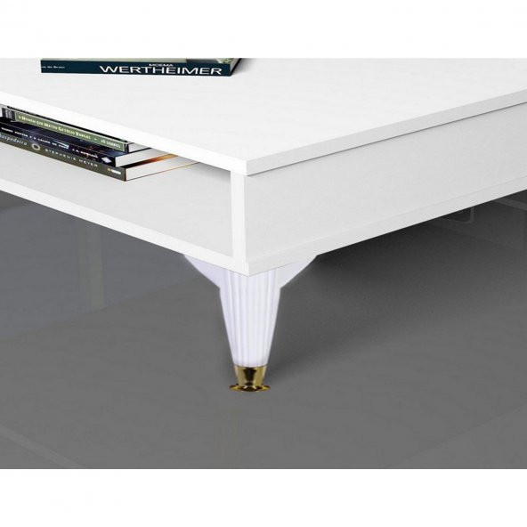 Mobilya Kanepe Masa Sehpa Ayağı Baza Ayak Beyaz 12 cm (4 Adet) - 4