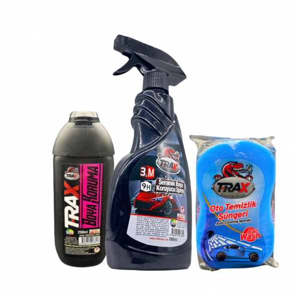 Araba Oto 3M Seramik Boya Koruyucu Sprey 500 ML - Boya Koruma Parlatma Sıvısı -Araç Yıkama Süngeri