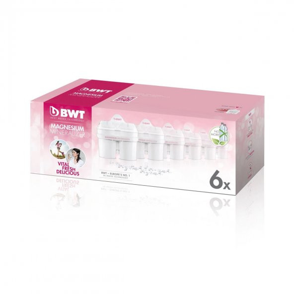 BWT Sürahi Su Arıtma Filtresi Magnezyumlu 6lı Kutu