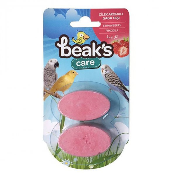 Beaks Çilek Aromalı Gaga Taşı 3,5 cm x 2 adet