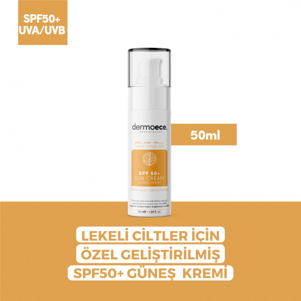 Lekeli Ciltler için SPF 50+ Sun Cream Güneş Kremi 50 ml