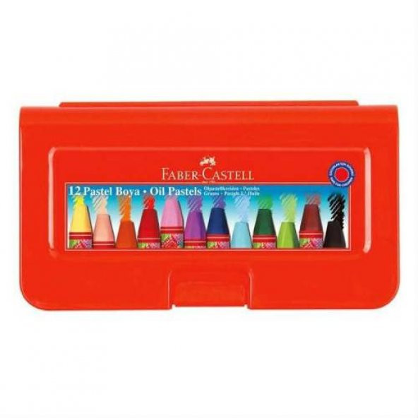 Faber Castell Pastel Boya 12 li Sert Plastik Kutu Ücretsiz Kargo ürün görseli
